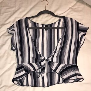Windsor striped crop top